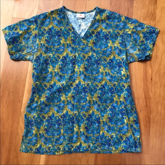 Tops - Floral Scrubs